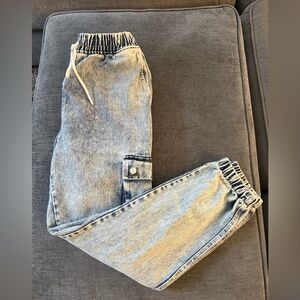 Forever 21 Blue Denim Joggers